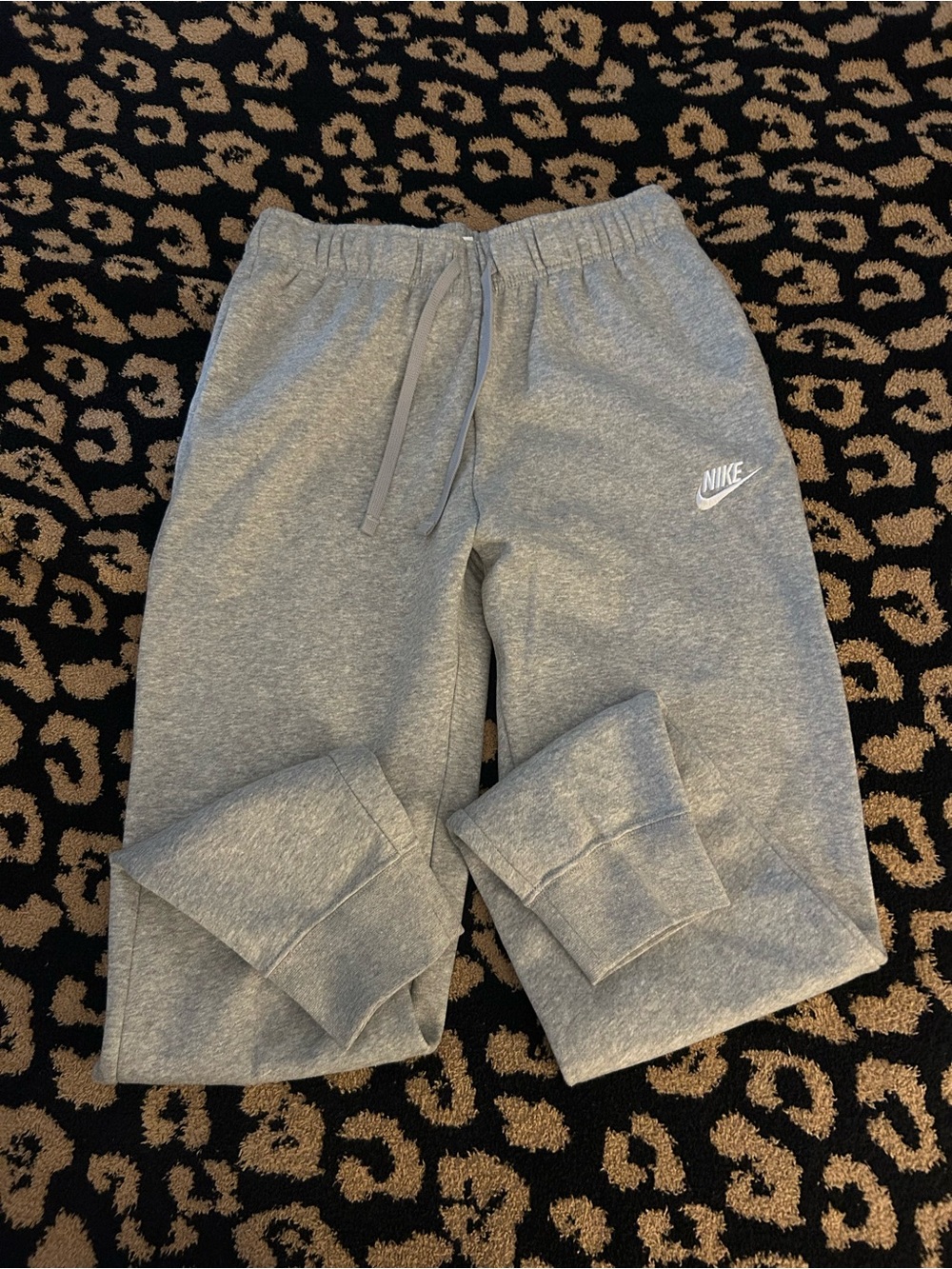 NWT Nike Gray Fleece Jogger Bottoms